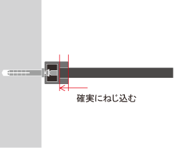 確実にねじ込む
